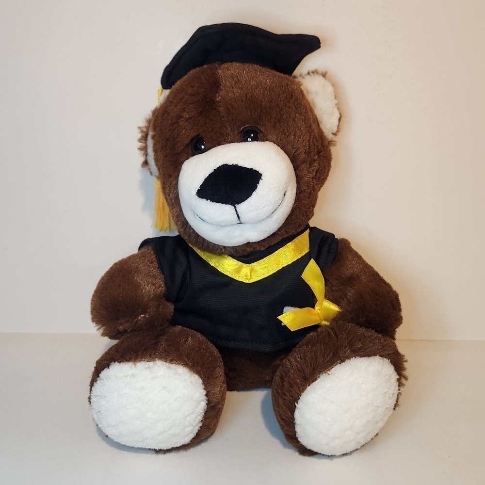10” Brown Bear Graduation Celebratory plush stuffed animal